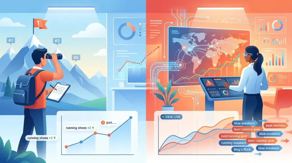 Keyword Rank Monitoring vs Keyword Rank Tracking: What’s the Difference?